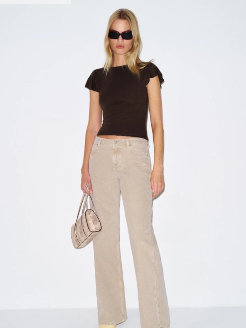NWT Reformation Jensen Knit Top In Mole